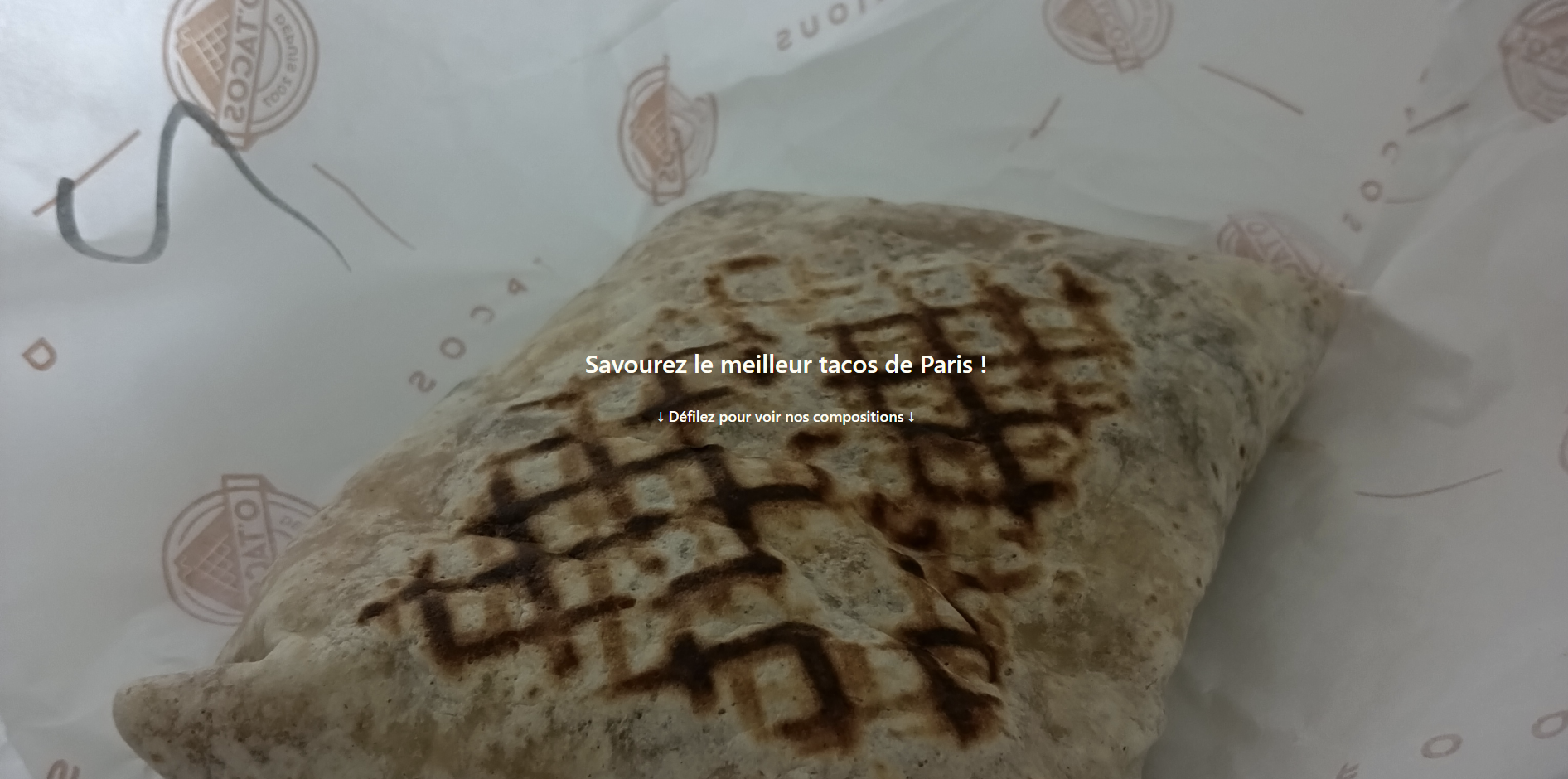 Le Roi du Tacos – page d'accueil